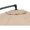 Global Industrial Cantilever Umbrella w/ Crank, Tilt & Cross Brace, Olefin Fabric, 10'W, Tan 436972TN - alternate 2